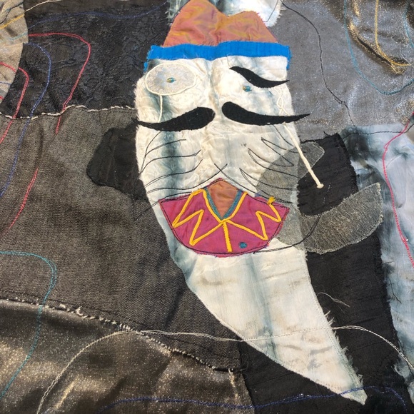 Sandy Starkman Jacket Womens Med Art to Wear Silk Rayon 80's 90's Y2K - Picture 6 of 16